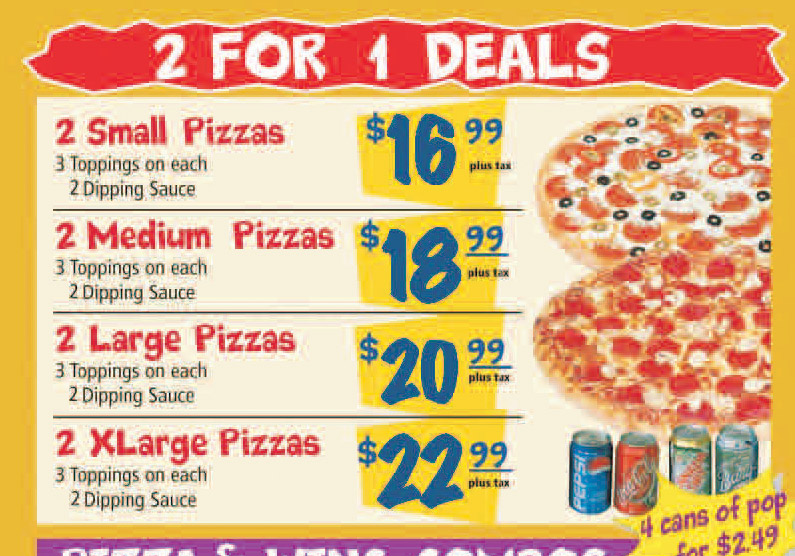 Deals | Mario's Pizza & Wings